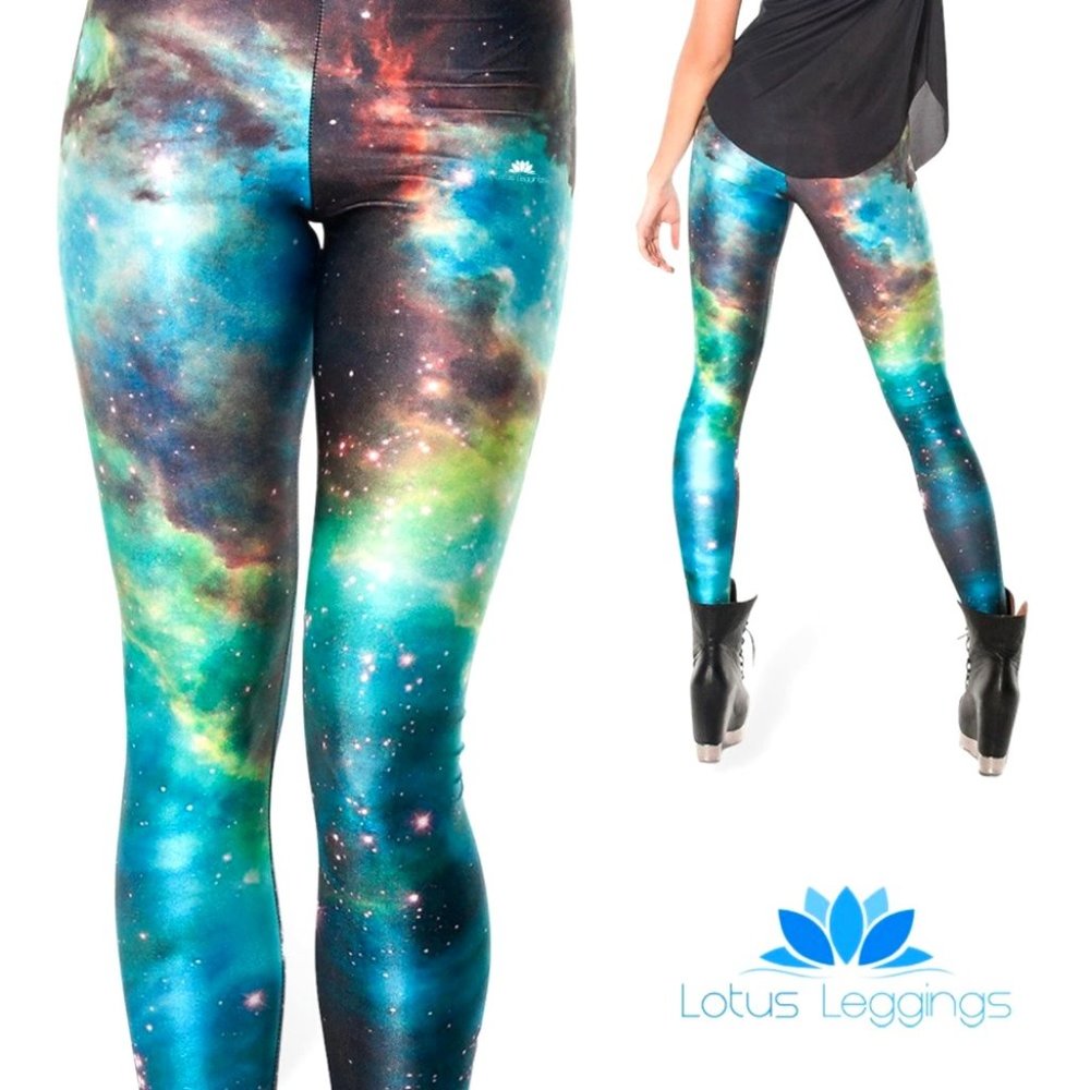 Rainbow Galaxy Space Leggings